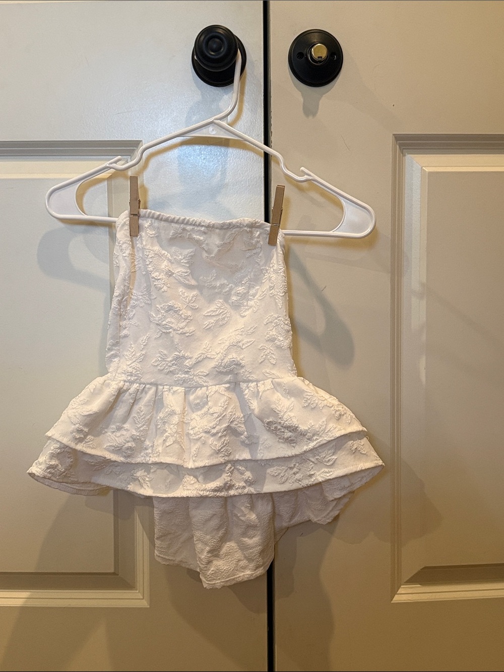 SHEIN Babydoll Strapless Top